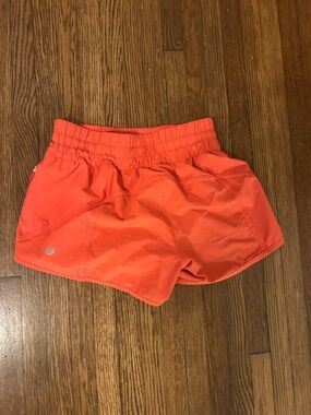 lululemon athletica Coral-Orange Athletic Shorts